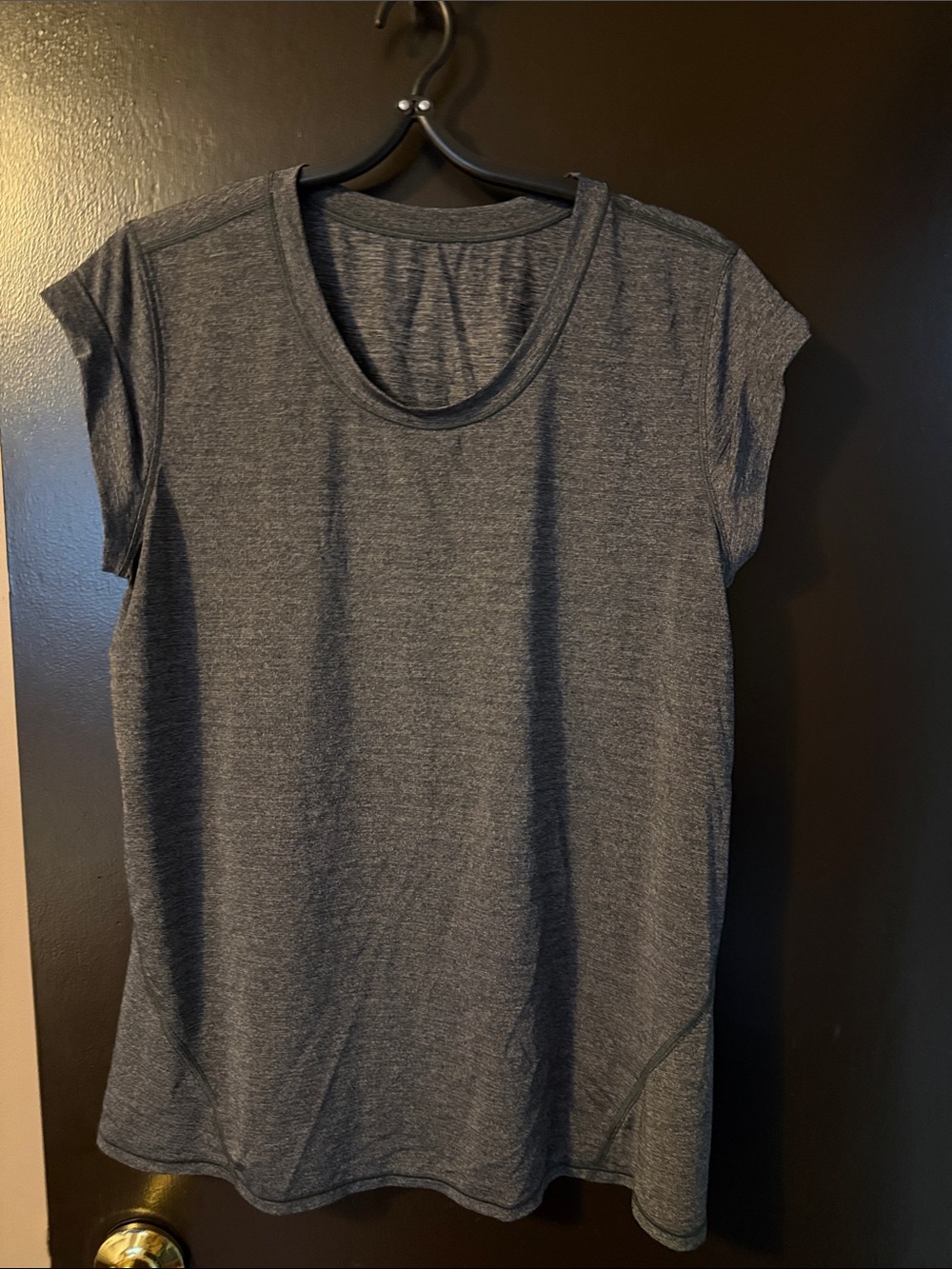 lululemon athletica Charcoal Heather Short Sleeve Crew Tee